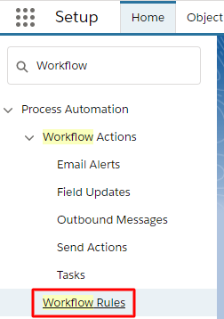 Workflow rule schritt 1