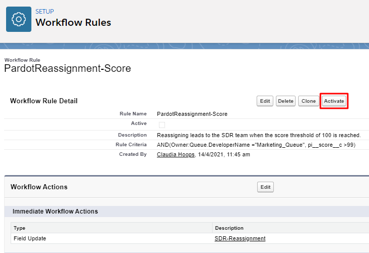 workflow rule schritt 7